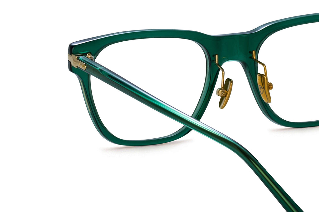 Linda Farrow - Cove Eyeglasses Bottle Green/Light Gold (C4)