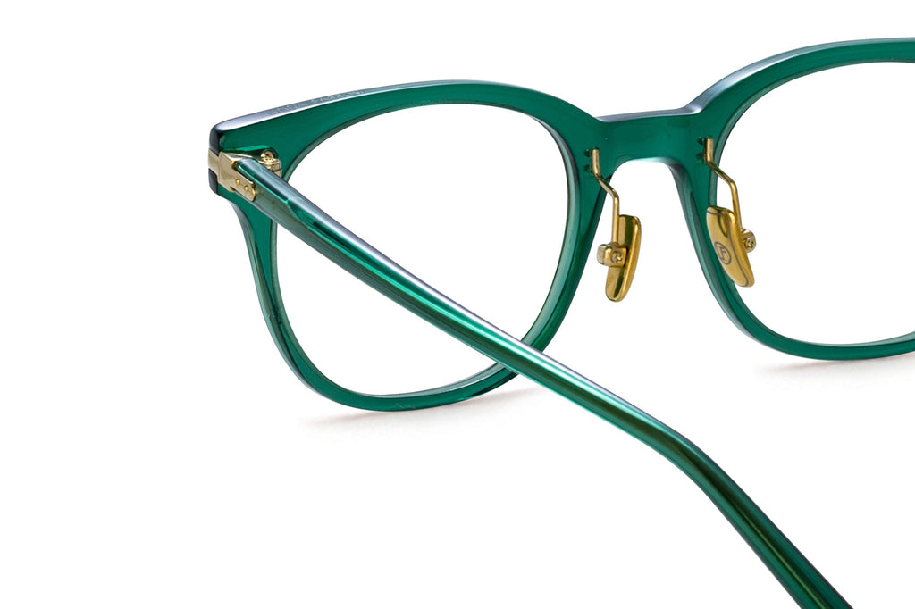 Linda Farrow - Arch Eyeglasses Bottle Green/Light Gold (C3)