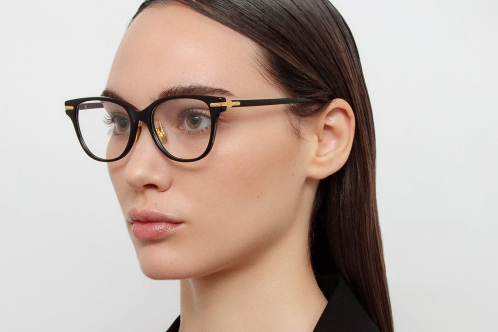 Linda Farrow - Hadid Eyeglasses Black/Yellow Gold (C1)