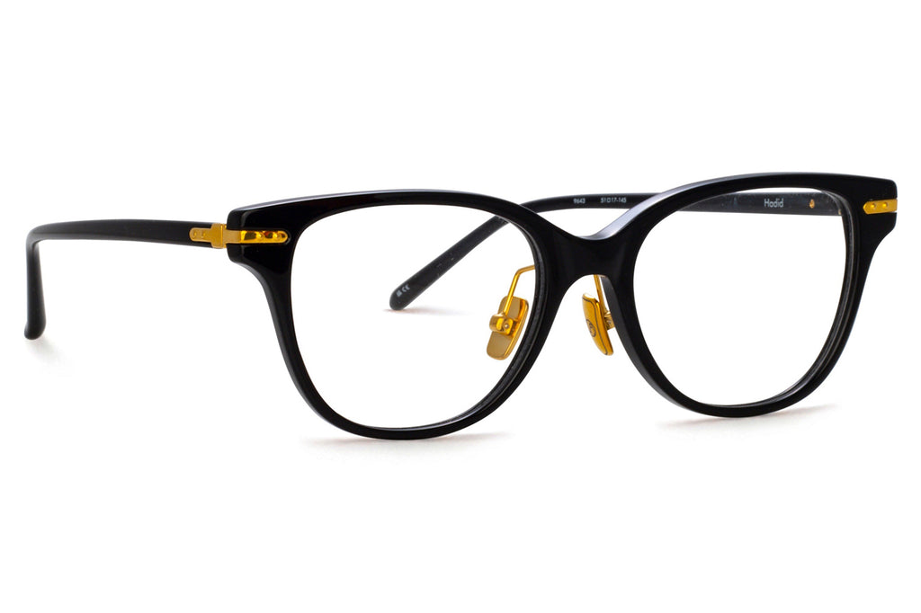 Linda Farrow - Hadid Eyeglasses Black/Yellow Gold (C1)