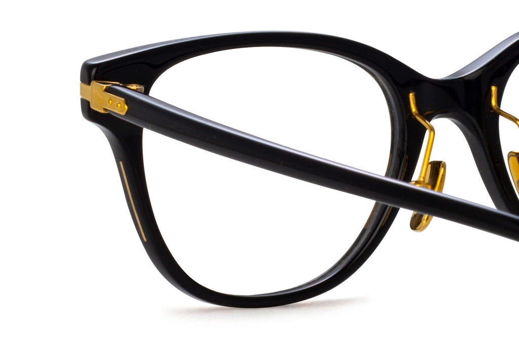 Linda Farrow - Hadid Eyeglasses Black/Yellow Gold (C1)