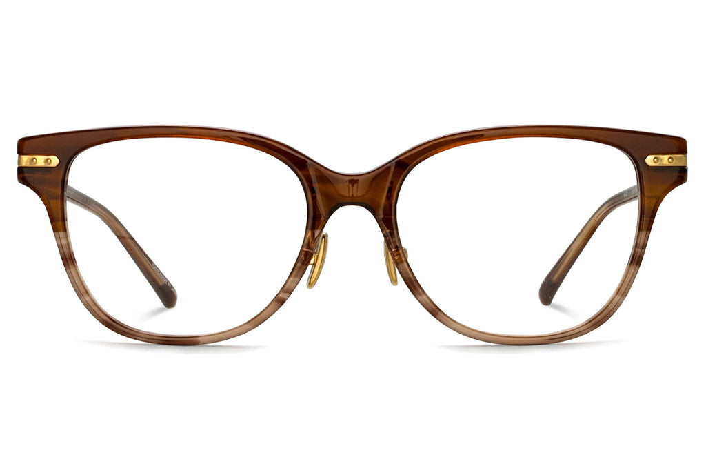 Linda Farrow - Hadid Eyeglasses Caramel Horn/Light Gold (C3)