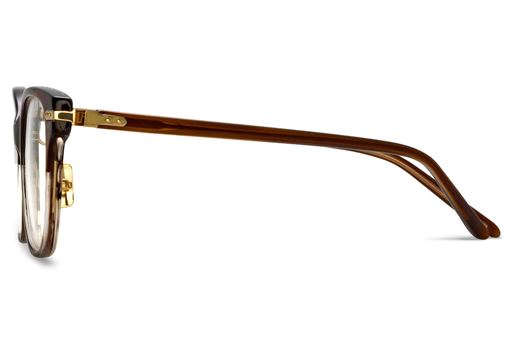 Linda Farrow - Hadid Eyeglasses Caramel Horn/Light Gold (C3)