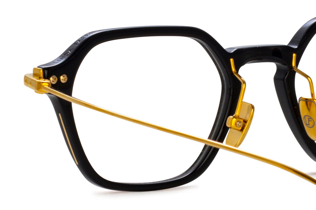 Linda Farrow - Renzo Eyeglasses Black/Yellow Gold (C1)