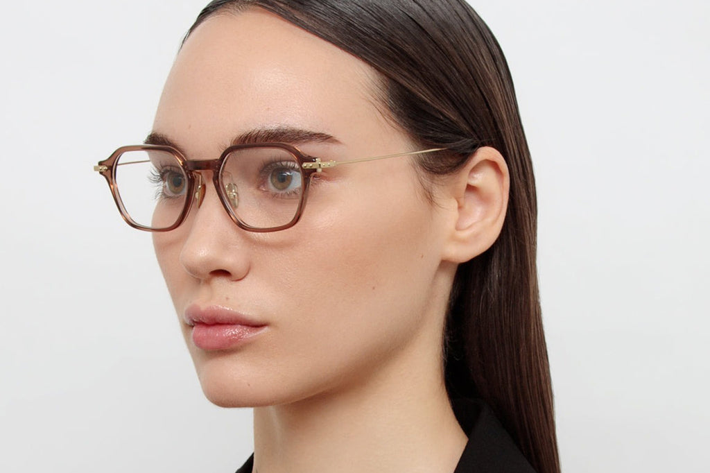 Linda Farrow - Renzo Eyeglasses Renzo Brown/Light Gold (C4)