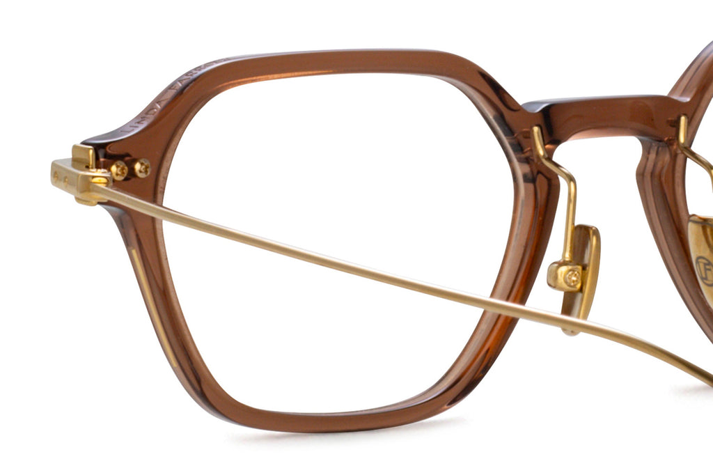 Linda Farrow - Renzo Eyeglasses Renzo Brown/Light Gold (C4)