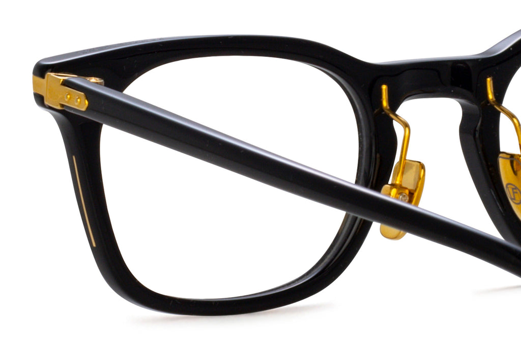 Linda Farrow - Hawkin Eyeglasses Black/Yellow Gold (C1)