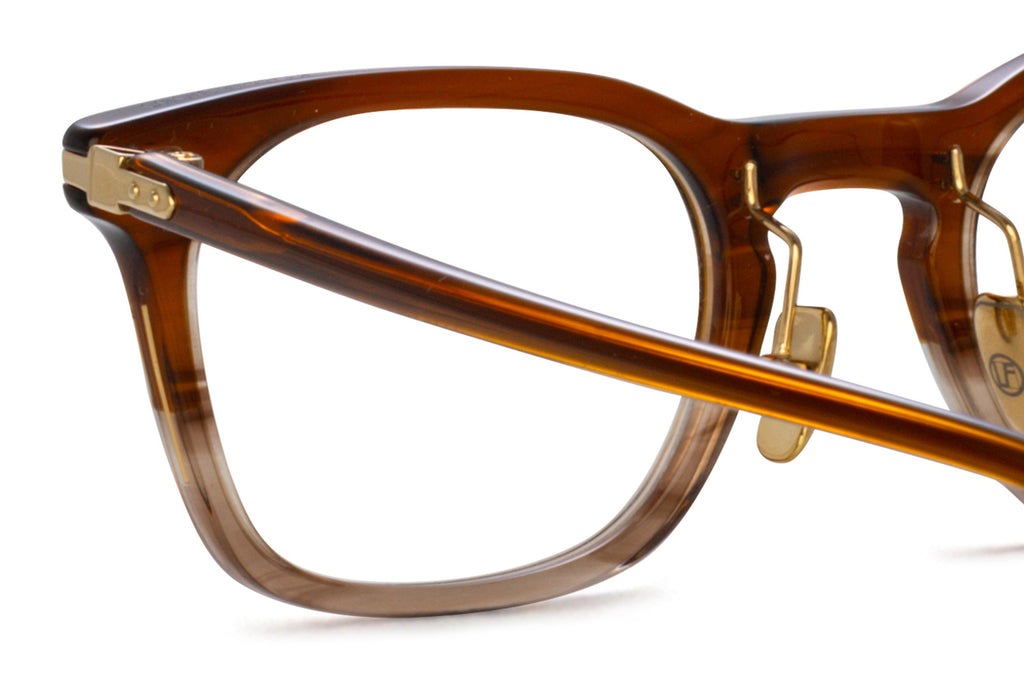 Linda Farrow - Hawkin Eyeglasses Caramel Horn/Light Gold (C4)