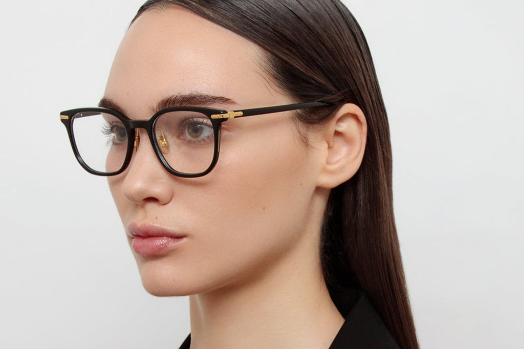 Linda Farrow - Hopkin Eyeglasses Black/Yellow Gold (C1)