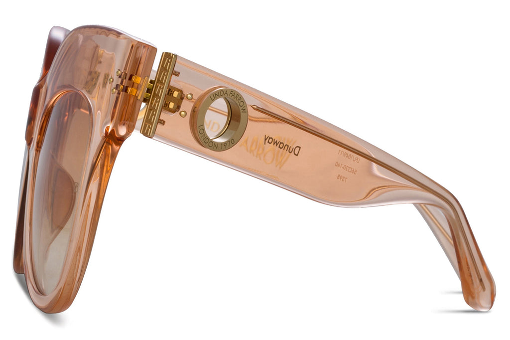 Linda Farrow - Dunaway Sunglasses Translucent Peach (C11)