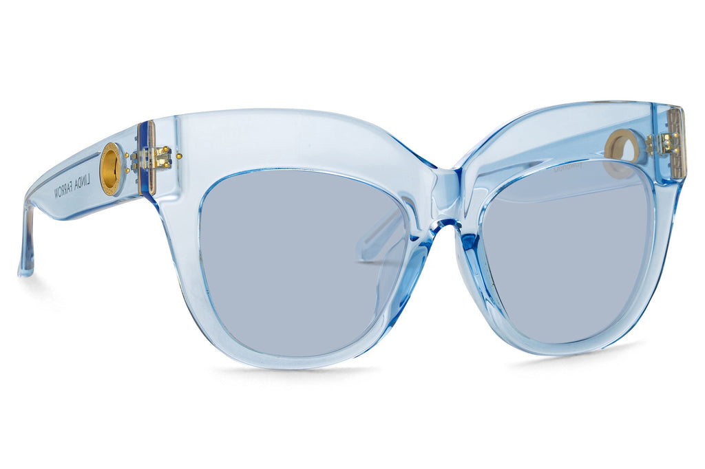 Linda Farrow - Dunaway Sunglasses Translucent Sky Blue (C12)