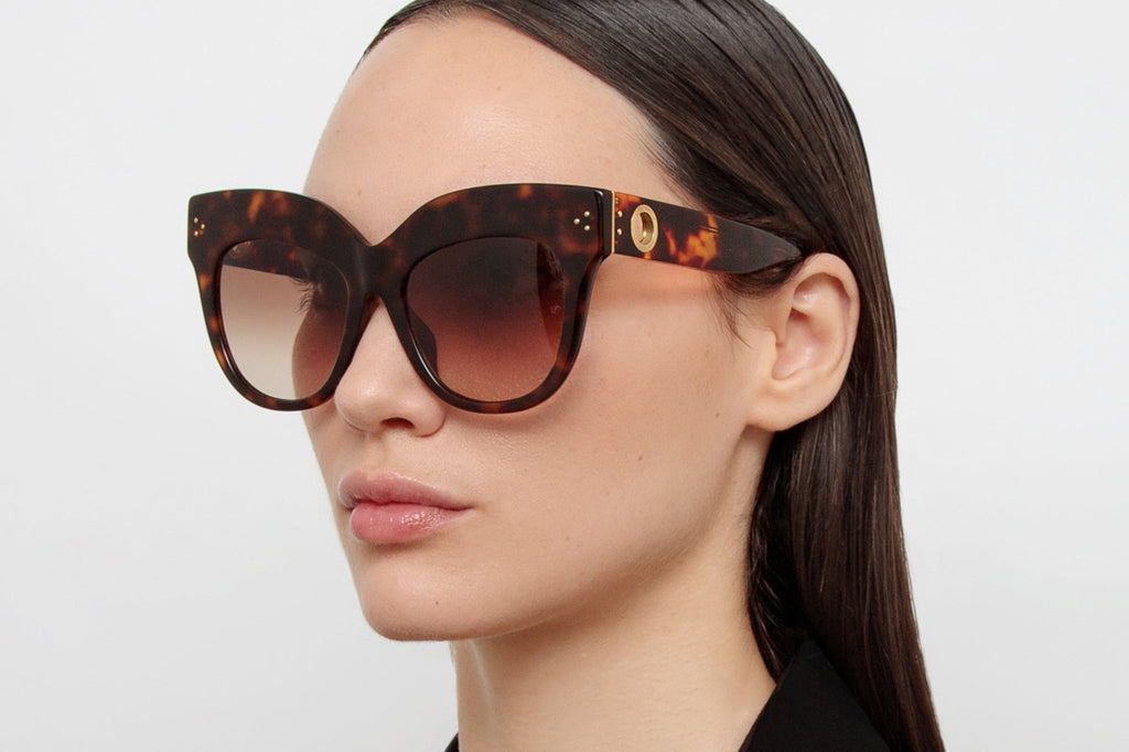 Linda Farrow - Dunaway Sunglasses Tortoiseshell (C2)