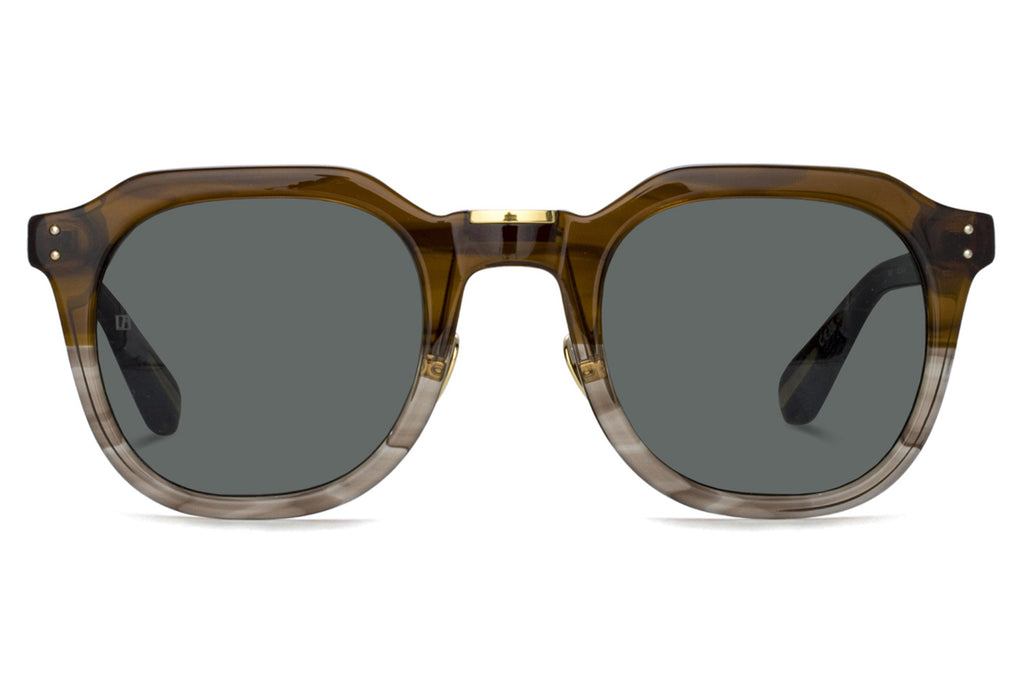 Linda Farrow - Fletcher Sunglasses Caramel Horn/Light Gold (C15)