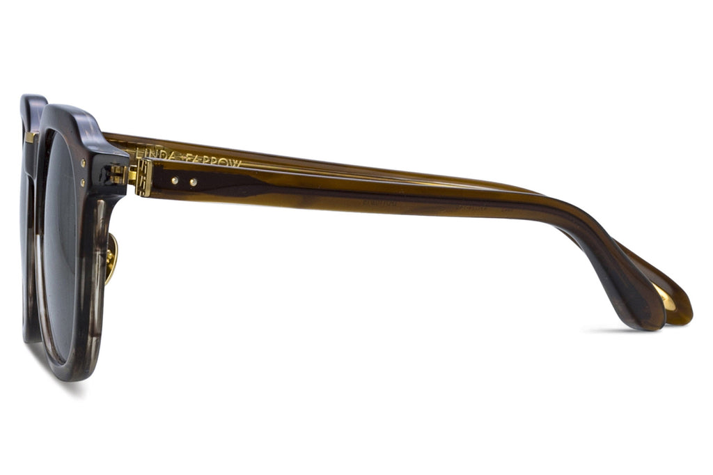 Linda Farrow - Fletcher Sunglasses Caramel Horn/Light Gold (C15)