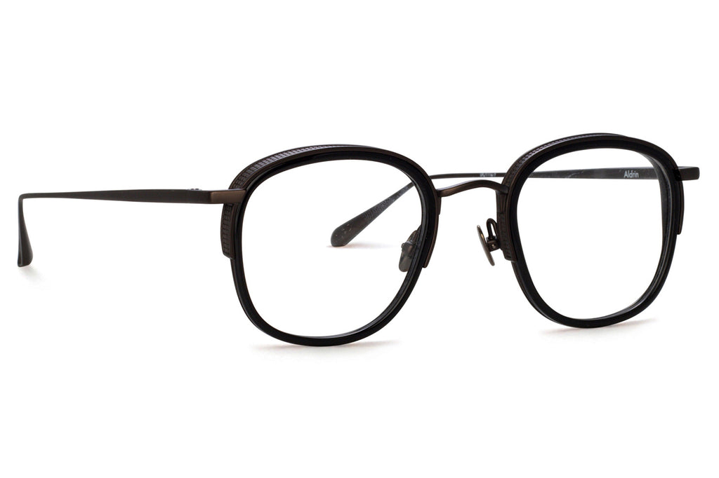 Linda Farrow - Aldrin Eyeglasses Black/Matt Nickel (C7)