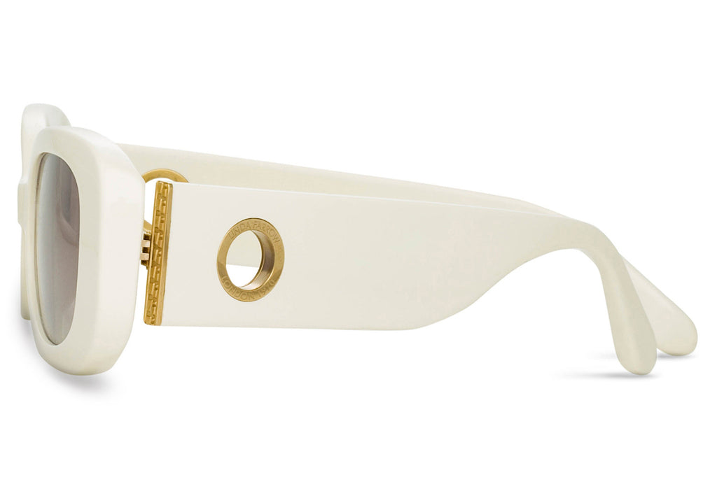 Linda Farrow - Lola Sunglasses White (C3)