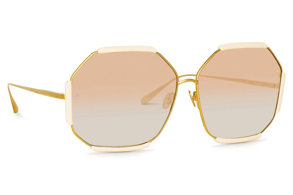 Linda Farrow - Margot Sunglasses Cream/Light Gold (C3)