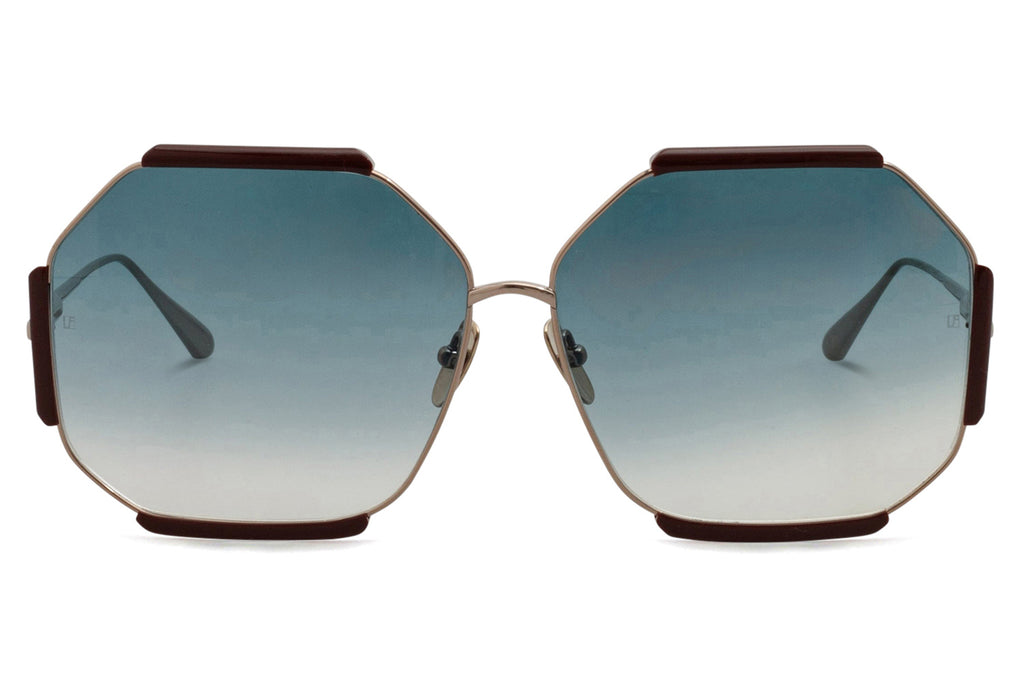 Linda Farrow - Margot Sunglasses Brown/Light Gold (C7)