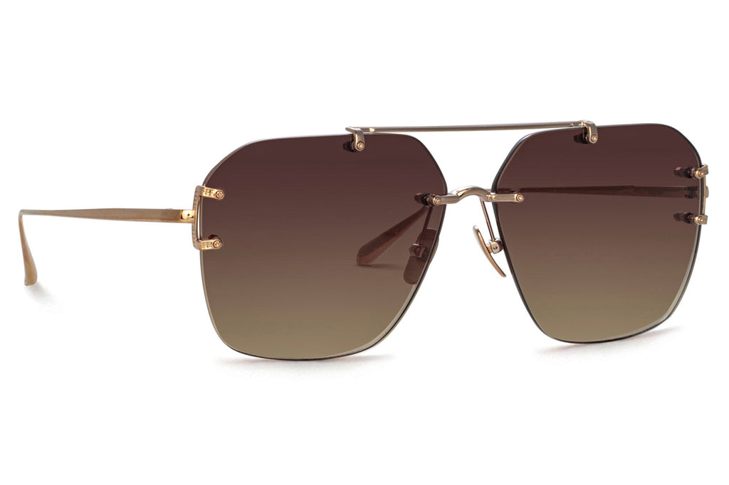 Linda Farrow - Reyner Sunglasses Light Gold (C2)