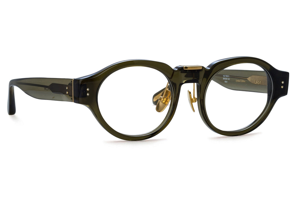 Linda Farrow - Leon Eyeglasses Green/Light Gold (C4)