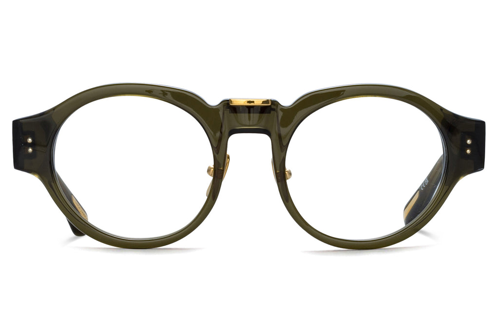 Linda Farrow - Leon Eyeglasses Green/Light Gold (C4)