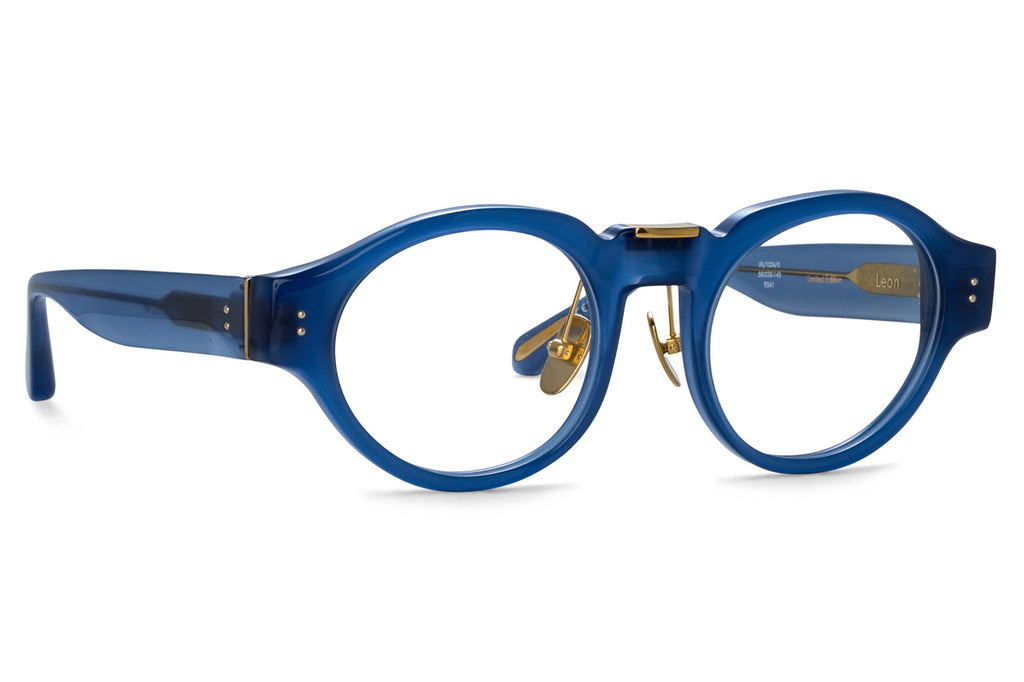 Linda Farrow - Leon Eyeglasses Blue/Light Gold (C5)