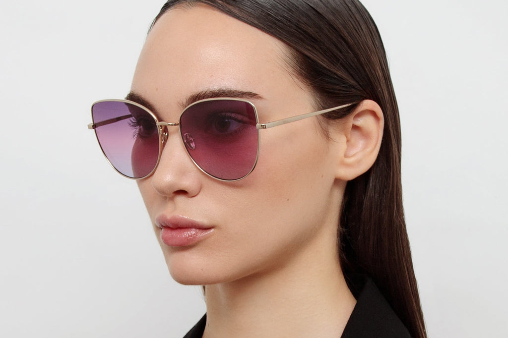 Linda Farrow - Eloise Sunglasses Light Gold (C9)