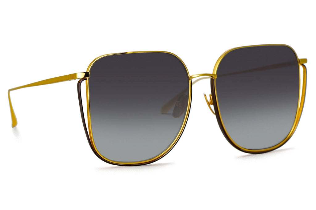 Linda Farrow - Camry Sunglasses Yellow Gold (C1)