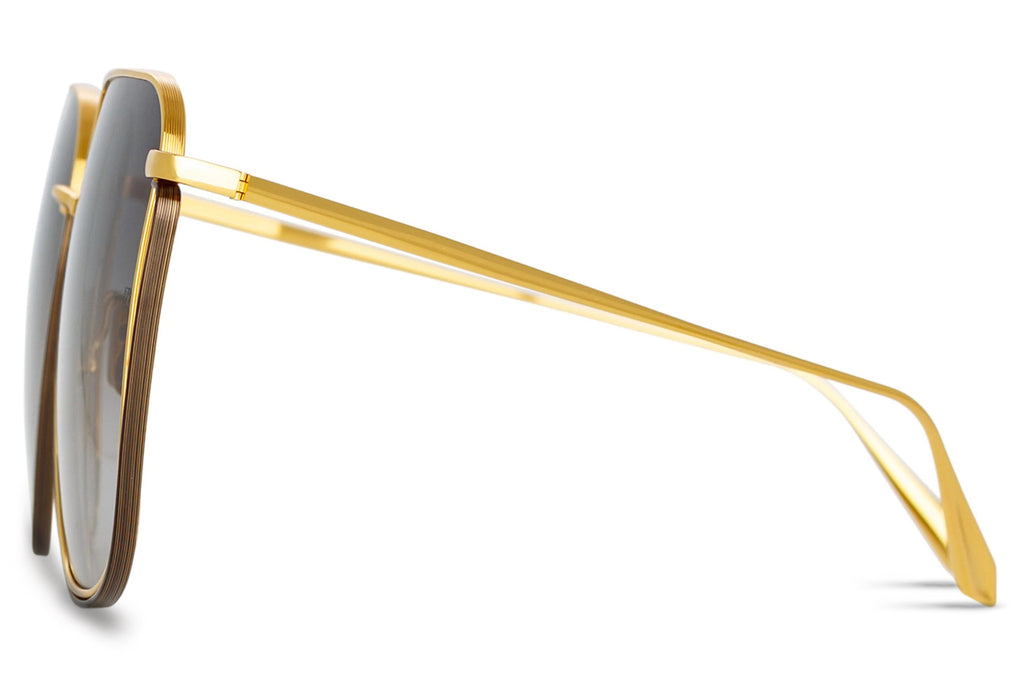 Linda Farrow - Camry Sunglasses Yellow Gold (C1)