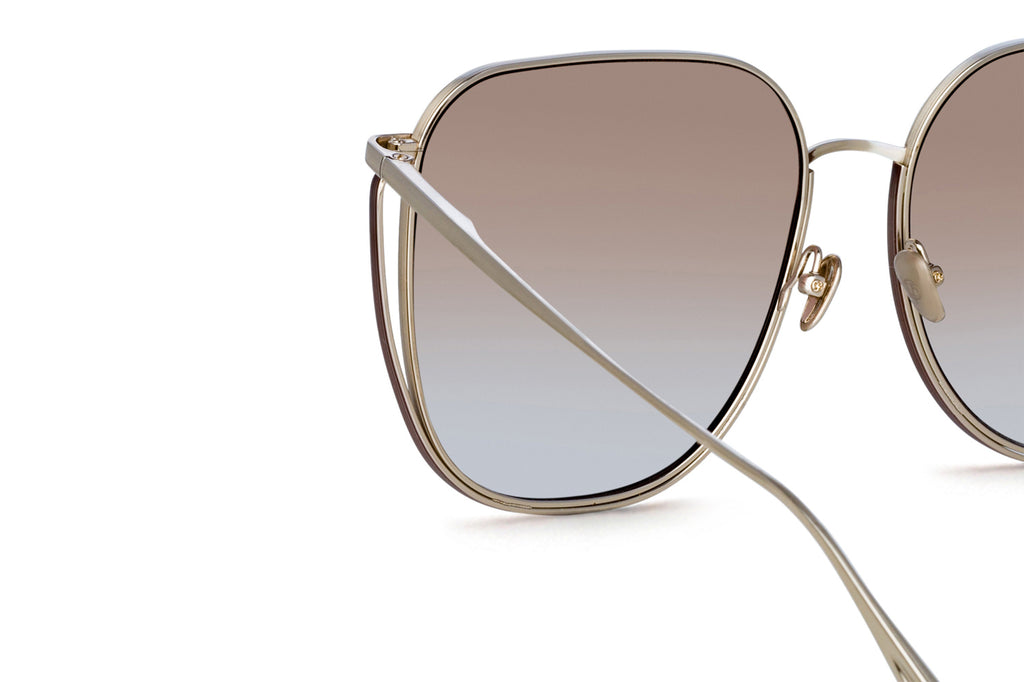 Linda Farrow - Camry Sunglasses Light Gold (C3)