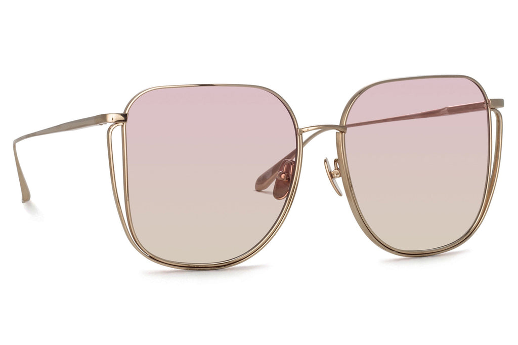 Linda Farrow - Camry Sunglasses Light Gold (C4)