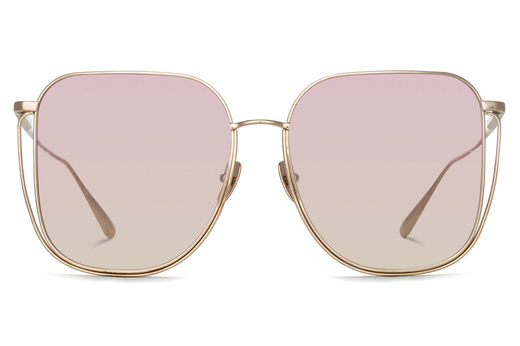 Linda Farrow - Camry Sunglasses Light Gold (C4)