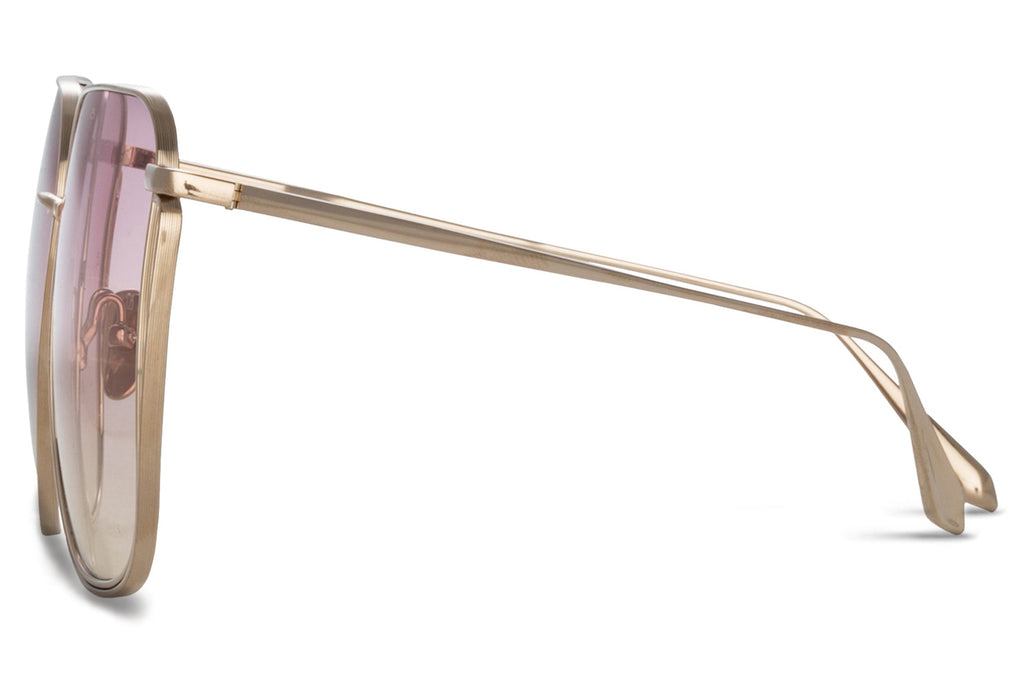 Linda Farrow - Camry Sunglasses Light Gold (C4)