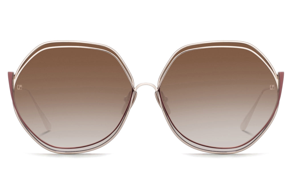 Linda Farrow - Aspen Sunglasses Metallic Brown (C2)