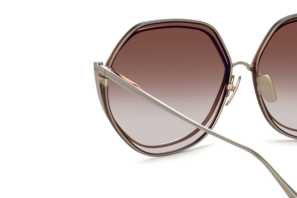 Linda Farrow - Aspen Sunglasses Metallic Brown (C2)