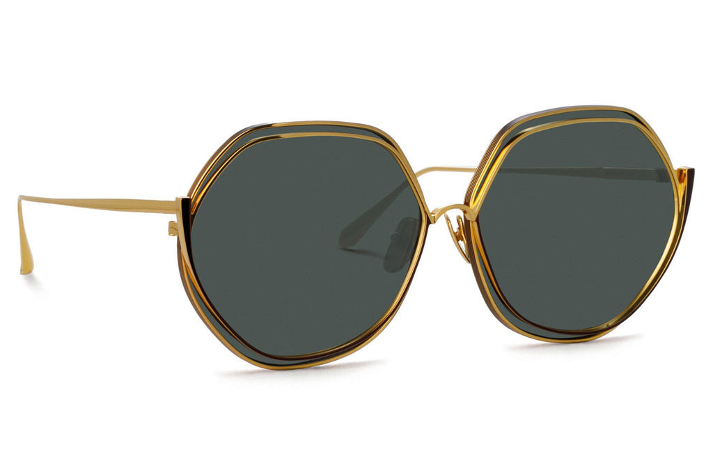 Linda Farrow - Aspen Sunglasses Yellow Gold (C3)