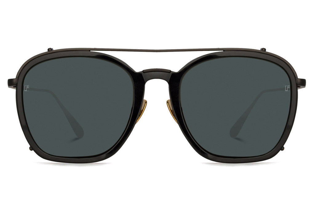 Linda Farrow - Aston Sunglasses Black/Yellow Gold (C1)