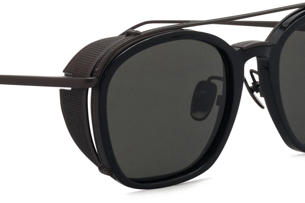 Linda Farrow - Aston Sunglasses Black/Matte Nickel (C6)