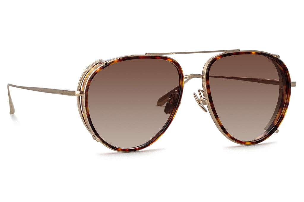 Linda Farrow - Dimitri Sunglasses Light Gold (C3)