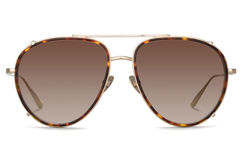 Linda Farrow - Dimitri Sunglasses Light Gold (C3)