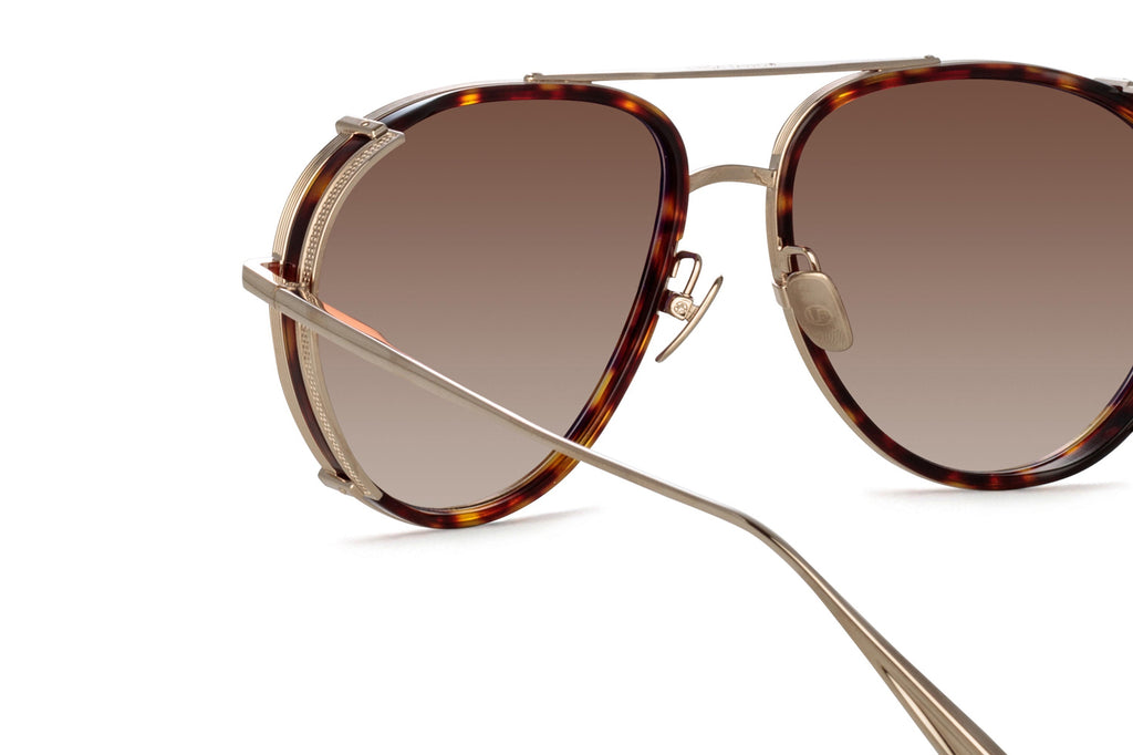 Linda Farrow - Dimitri Sunglasses Light Gold (C3)