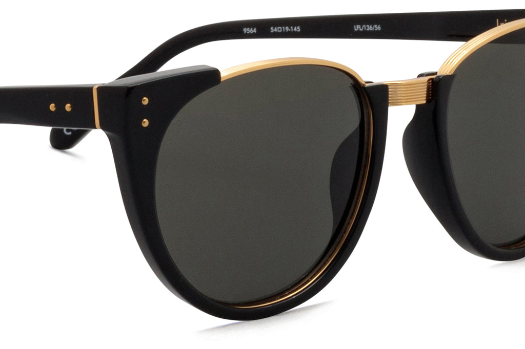 Linda Farrow - Iris Sunglasses Black/Yellow Gold (C56)