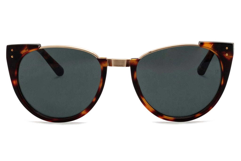 Linda Farrow - Iris Sunglasses Dark Tortoiseshell/Light Gold (C57)