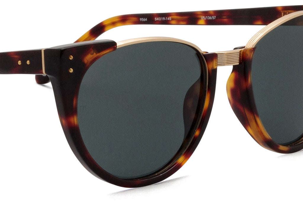 Linda Farrow - Iris Sunglasses Dark Tortoiseshell/Light Gold (C57)