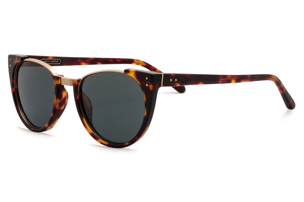 Linda Farrow - Iris Sunglasses Dark Tortoiseshell/Light Gold (C57)