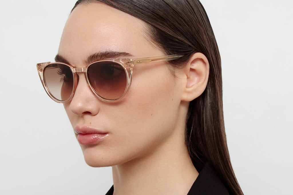 Linda Farrow - Iris Sunglasses Ash/Rose Gold (C58)