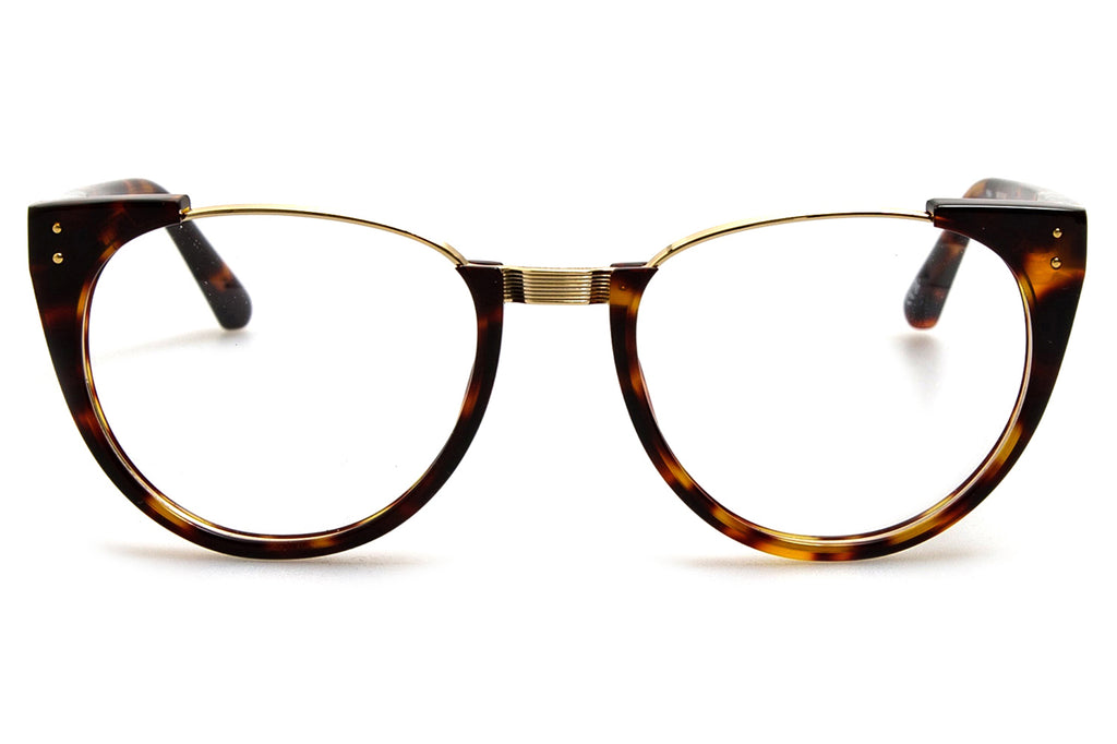 Linda Farrow - Iris Eyeglasses Dark Tortoiseshell/Light Gold (C61)