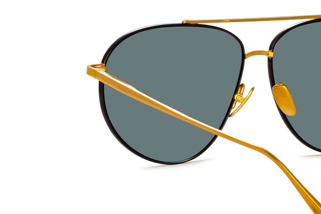 Linda Farrow - Gabriel Sunglasses Yellow Gold (C1)