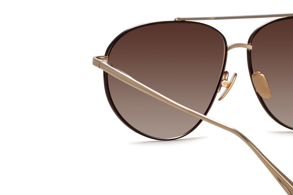 Linda Farrow - Gabriel Sunglasses Light Gold (C2)