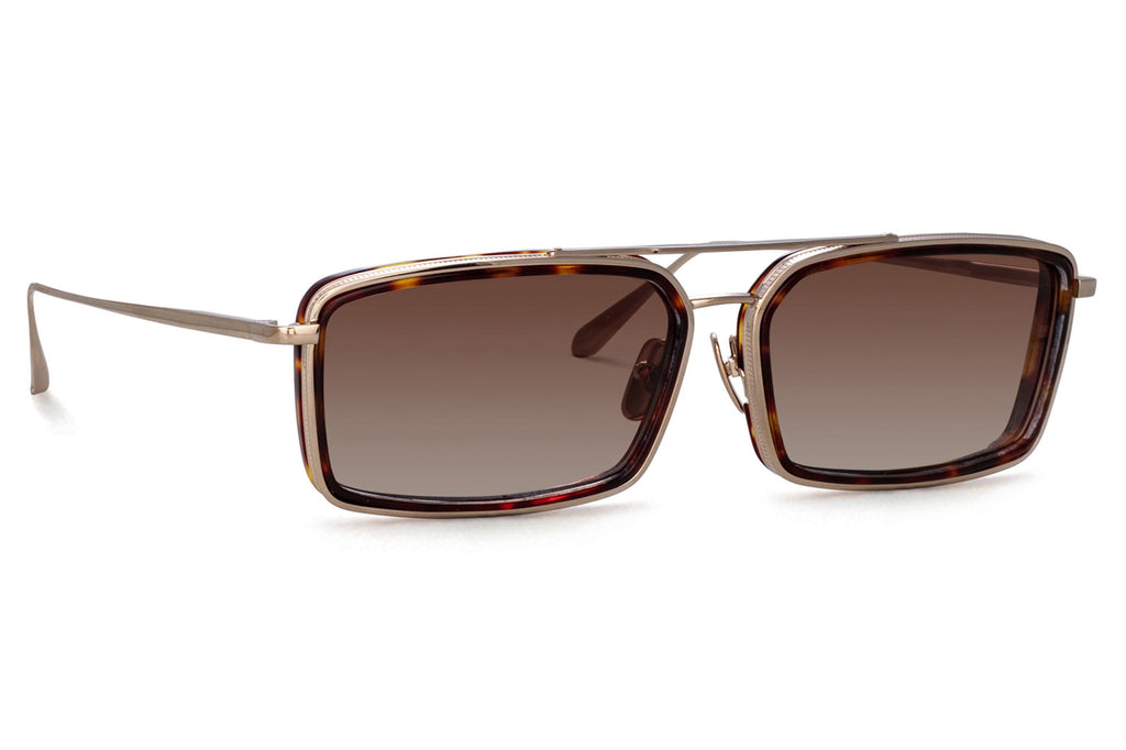 Linda Farrow - Cassia Sunglasses Light Gold (C2)